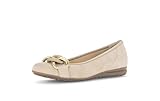 Gabor Damen Klassische Ballerinas, Frauen Ballerinas,senk-spreizfuss,Women's,Woman,Ballerina-Schuhe,Ballett-Schuhe,Oak (Uni+Gold),38 EU / 5 UK