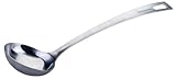 Fackelmann Schöpflöffel Essential aus Edelstahl – Perfekt für Soßen, mit Aufhängeöse, Spülmaschinengeeignet, Silber