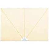 Frdhee Outdoor-Sonnenschirm,Faltbarer Terrassen-Seitenfächer Creme 300×200 cm,Verandamarkise für Terrasse, Garten und Balkon