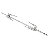 Cabilock 1 Set aus Edelstahl Grillspieß Grillspieß Universal Drehspieß Grillspieß Grill für Drehspieß Gasgrill Holzkohle