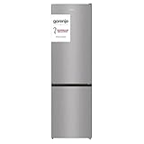 Gorenje NRK 6202 ES4 Kühl-Gefrierkombination / 200 cm / 331 Liter / NoFrost Plus / IonAir und MultiFlow 360° / CrispZone mit Feuchteregler / AdaptTech / FastFreeze / grau metallic