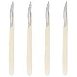 KICHOUSE 4 Stück Brotschneidewerkzeug aus Kohlenstoffstahl und Kunststoff Gebogenes Bäckermesser mit Skala Schnelles und Einfaches Brot und Toastschneiden für Hotel und Restaurant