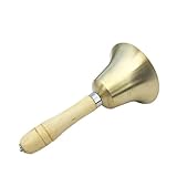 Mikinona Holzgriff Handrassel Glocke Montessori Greifling Musikinstrument Sanftes Rasseln zur Feinmotorik und Hörsinn für Neugeborene Junge Mädchen Geschenk