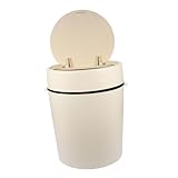 MAGICLULU Wandmontierter Küchenmülleimer Sensor-Mülleimer Badezimmer für Badezimmer hängende Mülltonne garbage disposal streugutbehälter Mülleimer fürs Schlafzimmer Büro-Mülltonne pp Beige