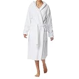 Schiesser Damen Bademantel, 120 Cm Bademantel, Weiß (100-weiss), M EU
