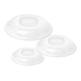 OFFSCH 3er Set Mikrowellen Spritzschutz Abdeckung Aus Klarem Mikrowellenhaube Für Teller Und Schalen Hitzebeständig Ideal Zum Abdecken Von Lebensmitteln