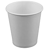 Sessleger Papierbecher, weiß, kleines Einweg-Badezimmer, Becherspender für Einwegbecher, 100 Stück, 3 oz
