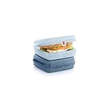 Tupperware Sandwich-Behälter-Set, 2 Behälter, spülmaschinenfest und BPA-frei, 2 aufklappbare Behälter