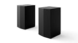 LG SPT8-S Rücklautsprecher-Set, Rücklautsprecher-Set für Soundbars, 100 W Leistung und 2,0 Kanäle, leistungsstarker und Surround-Sound, platzsparendes Design, Schwarz