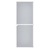 Amig - Moskitonetz für Türen | 100 x 220 cm | Effektiver Schutz | Anpassbar | Komplettset mit Rahmen, Netz und Zubehör | Aluminium und Fiberglas | Weiß/Grau | Mückenschutz