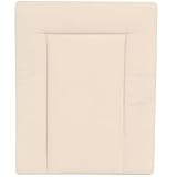 Baby Delux Wickelauflage Wickelunterlage 60x75 cm 75x70 cm weiche Wickeltischauflage Baumwolle wasserdicht waschbar (beige, 75x70)