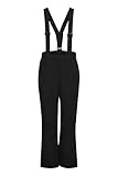 NORTH BEND NBHildi Damen Skihose wasserdicht Winddicht atmungsaktiv Schneehose Winterhose mit Wassersäule 10000mm W-PRO Wetterschutzsystem, Größe:40, Farbe:Black (1001)