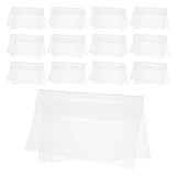 VILLCASE 100 Blatt Transparente Laminierfolien Mikron Laminierpouches Klare Schutzfolie für Fotos Karten Dokumente Staub Feuchtigkeitsbeständig Kompatibel mit Laminiergeräten