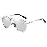 Generisch Lesebrille mit Blaulichtfilter für Damen und Herren Retro Brille mit Doppelsteg und ovalem Rahmen Anti Augenermüdung Computer Bildschirmbrille,Silber,+2.5