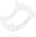 Kinder Vampirzähne - Vampirgebiss Sicheres & stabiles Gebiss zum Aufstecken - für Dracula und Vampir Kostüme - Ideal für Halloween und Fasching
