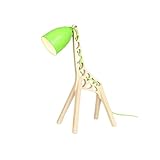 VGAGV Retro einfach Kindertischlampe ， Hirsch Schlafzimmer Nachttischlampe Lernen Spezieller Augenschutz Nachttisch Leselampe Schreibtischlampen Leselampen (Color : Green)