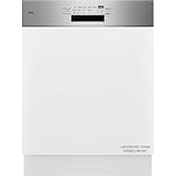 Teilintegrierter AEG 8000 Geschirrspüler, 60cm, smarte WiFi Spülmaschine, vielseitige Körbe & sichere Glasreinigung, ZoneClean, leise 40dB, nur 8,4 Liter Wasserverbrauch, Besteckschublade, GT8200B2SOM