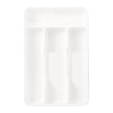 Besteckkasten Für Schublade | Besteckeinsatz Für Küchenschubladen,Kompakter Organizer Mit 4 Fächern Für Gabeln Küche Schrank Arbeitsplatte Zuhause Wohnung Wohnheim Camping Haus