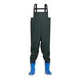 Kinderwathose, Kinder Brust Wathose, Wathose Anglerhose Kinder mit Verstellbarer Riemen, Winddicht Angeln Wathose Stiefel wasserdichte rutschfest Kinder-Wathose für Jungen und Mädchen