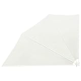 vidaXL Balkonfächer Creme 160x240cm Balkonsichtschutz Seitenmarkise Terrasse