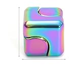 Infinity Fidget Cube Spinner Spielzeug für Kinder Erwachsene, Fidget Puzzle Block Figner Spinner Metall, Cooles Mini Gadget Spielzeug zum Stressabbau, Focus 2 in 1 Spinning für Jungen und Mädchen