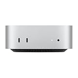 Apple Mac mini Desktop-Computer mit M4 Chip mit 10 Core CPU und 10 Core GPU: 16 GB gemeinsamer Arbeitsspeicher, 256 GB SSD Speicher, Gigabit Ethernet. Funktioniert mit iPhone/iPad