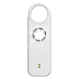 Persönlicher Alarm – persönlicher Sicherheitsalarm für Frauen, 135 dB, wiederaufladbar, persönlicher Alarm, Schlüsselanhänger, kompakte Damen-Sicherheitssirene mit LED-Licht, tragbares