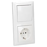 Busch-Jaeger Busch Balance® SI Komplett-Sets - Alpinweiß (1x Steckdose, 1x Wechselschalter, 2x Rahmen, 1x Wippe)