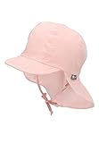 Sterntaler Mädchen Schirmmütze mit Nackenschutz Sonnenhut, zartrosa, 47