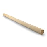 Netuno 1 Stück Makramee Holzstab 50 cm Durchmesser 25 mm Holzstäbchen rund zum Basteln Dekorationen DIY-Holz Stock Rundholzstab Bastelhölzer Stöcke Makramee Zubehör Holzstäbe Boho Home Decor Macrame