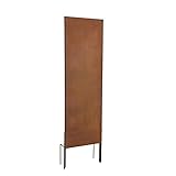 ESTEXO Sichtschutzelement Sichtschutzwand Gartenzaun Rost Sichtschutz Flames Metall Edelrost Gartendekoration Zaun (170 cm/ohne Flammen)
