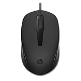 HP 150 Maus (kabelgebundene Maus, bis 1.600 DPI, Rechtshänder Maus, Linkshänder Maus) schwarz