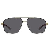 AOURBENE Klassische Pilotenbrille Herren Polarisiert Sonnenbrille Mode Quadratischer Metallrahmen Fahren Sonnenbrille UV Blocking