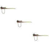 Happyyami 3 STK sonneschirmständer Parasol Holder Steht Überdachung UV Geist Strand Pole Schutz Wagen Kuppel im Freien Regenschirm-Bodeneinsatzgestell Schirmhalter Eisen Golden