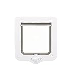 TRIXIE 44201 2~Wege Freilauftür, 20 × 22 cm, weiß