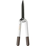Fiskars Heckenschere HS53 für Form- und Rückschnitt von Hecken, Büschen und Sträuchern, Länge: 54,4 cm, Gewicht: 610 g, Weiß/Orange, FiberComp/Hochwertiger Stahl, Light, 1026931