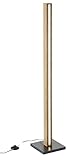 Northpoint LED Stehlampe Stehleuchte Lichtsäule aus Holz 110cm hoch mit Netzkabel und Fußtrittschalter