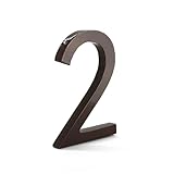 Montague Metal Products MHN-24-2-F-RB1 Schwimmende Hausnummer, 61 x 44,5 x 0,9 cm, bronzefarben