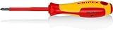 KNIPEX Schraubendreher für Kreuzschlitzschrauben Phillipsisolierender Mehrkomponenten-Griff, VDE-geprüft 187 mm, 98 24 01