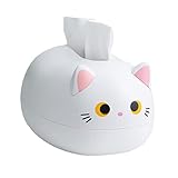 Katzentuchhalter Box Abdeckung Serviettenspender Cartoon Katze Taschentuchbox Desktop Papierserviette Aufbewahrungsbox Papierbehälter Heimdekoration für Katzenliebhaber