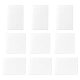 Zegnuem Sticky Notes - Repositionable Clear Memo Pads, Self-Adhesive erasable for Office School Home Use, 3 Sizes (76x50mm/76x76mm/76x100mm) 3 Pads Each, 50 Sheets/Pad (9 Pads Total)