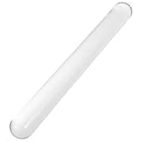 Ipetboom Transparenter Glas-teigroller mit Massivem Kern Antihaftbeschichtet Langlebig und Hygienisch für Pizza Fondant Gebäck Modelliermasse und Bastelarbeiten