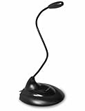 LogiLink Multimedia Mikrofon mit Standfuss, Schwarz