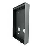 Mathfel 2-Draht IP Video-Türsprechanlage mit Türöffner – Full-HD Kamera, 7' Monitor & App-Steuerung – Smarte Video-Türklingel mit Gegensprechanlage (Anthrazit, Aufputzbox)