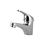 HCVYQMMJ Waschtischarmatur for Badezimmer, Einhand-Vessel-Waschtisch-Mischbatterie, Chrom-Waschtischarmatur