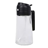 Ölflaschenspender - 2 in 1 Kochspray, 470 ml Behälter, auslaufsicheres Kochzubehör, kulinarischer Gebrauch für Zuhause, Küchenölsprüher für Salat, Grillen, Braten, Gourmet-Rezepte, einfaches Ausgießen