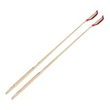 Toyvian 2st Yangqin-bambus -yangqin-kopf Antikes Yangqin Professionelles Hackbrett Chinesischer Instrumentenhammer Yueqin-hammer Zubehör Für Hackbrettspieße Ebenholz-bar Khaki