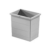 Hailo Inneneimer 1093479 | 18 Liter Doppelhenkel | Abfalleimer Einsatz für Raumspar Tandem/Rondo | Kunststoff Hellgrau Ersatz Mülleimer Passend Modelle 3603631, 3603931, 3612231, 3612241