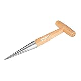 VERTO Pflanzholz – Setzholz Samen-Dibber, Bulb Dibber, Tragbare Hand-Pflanzen-Zwiebel-Sämaschine, Hand-Zwiebel-Pflanzgefäß für Tulpen-Narzissen-Krokus-Gartenwerkzeug