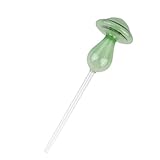 SHINEOFI Automatisches Bewässerungsgerät für Pflanzen und Bonsai Selbstbewässerungssystem Bruchfestes Grünes Glas 7cm Ø X 27cm Hoch für Gesunde Pflanzenpflege